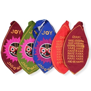 Embroidered Japa Mala Bag: Cotton Prayer & Meditation Bag