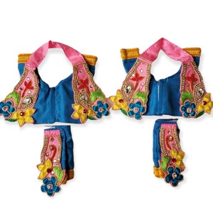 6 & 8pcs dhoti 3" Poshak set for 6" to 7" Gaura Nitai idol dresses, clothes for deities, iskon deities ,dhoti 3",kanhaji poshak,Gaura Nitai