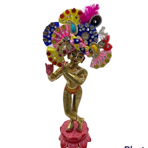 Size 6 Kanhaji Pagadi: Krishna Dress, Baal Gopal Poshak (Dia 4cm)