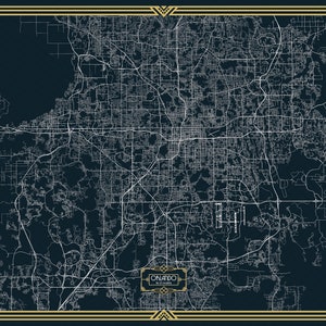 Carte dessinée à la main d’Orlando