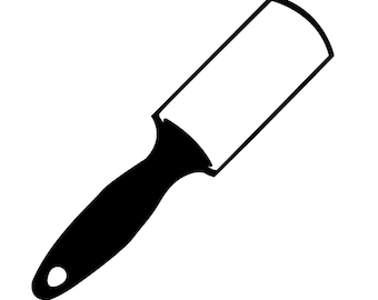 Lint Roller SVG / SVG Cut File / Car Decal SVG / Instant Download / Printable vector clip art / Silhouette & Cricut / Black