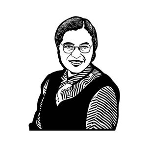Rosa Parks SVG / SVG Cut File / Car Decal SVG / Instant Download / Printable vector clip art / Silhouette & Cricut / Black