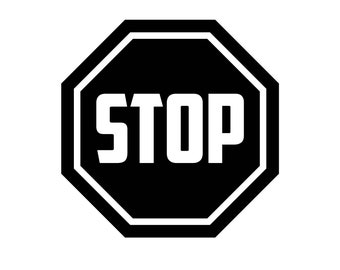stop sign clip art etsy