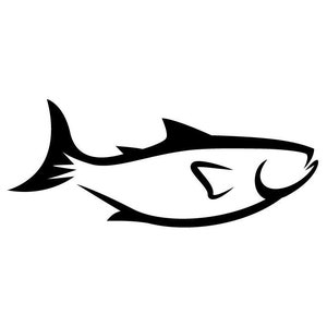 Fish SVG / SVG Cut File / Car Decal SVG / Instant Download / Printable vector clip art / Silhouette & Cricut
