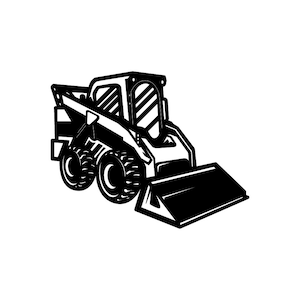 Skid Loader / Skid Loader SVG / SVG Cut File / Car Decal SVG / Instant Download / Printable vector clip art / Silhouette & Cricut
