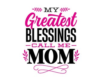Mother's Day Colored 4  SVG / SVG Cut File / Car Decal SVG / Instant Download / Printable vector clip art / Silhouette & Cricut