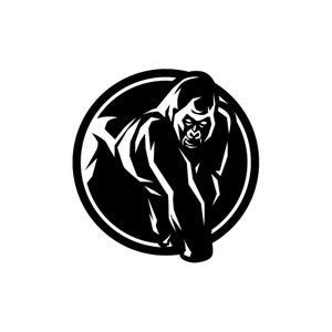 Gorilla / Gorilla SVG / SVG geschnitten Datei / Auto Aufkleber SVG / Instant Download / druckbare Vektor ClipArt / Silhouette & Cricut