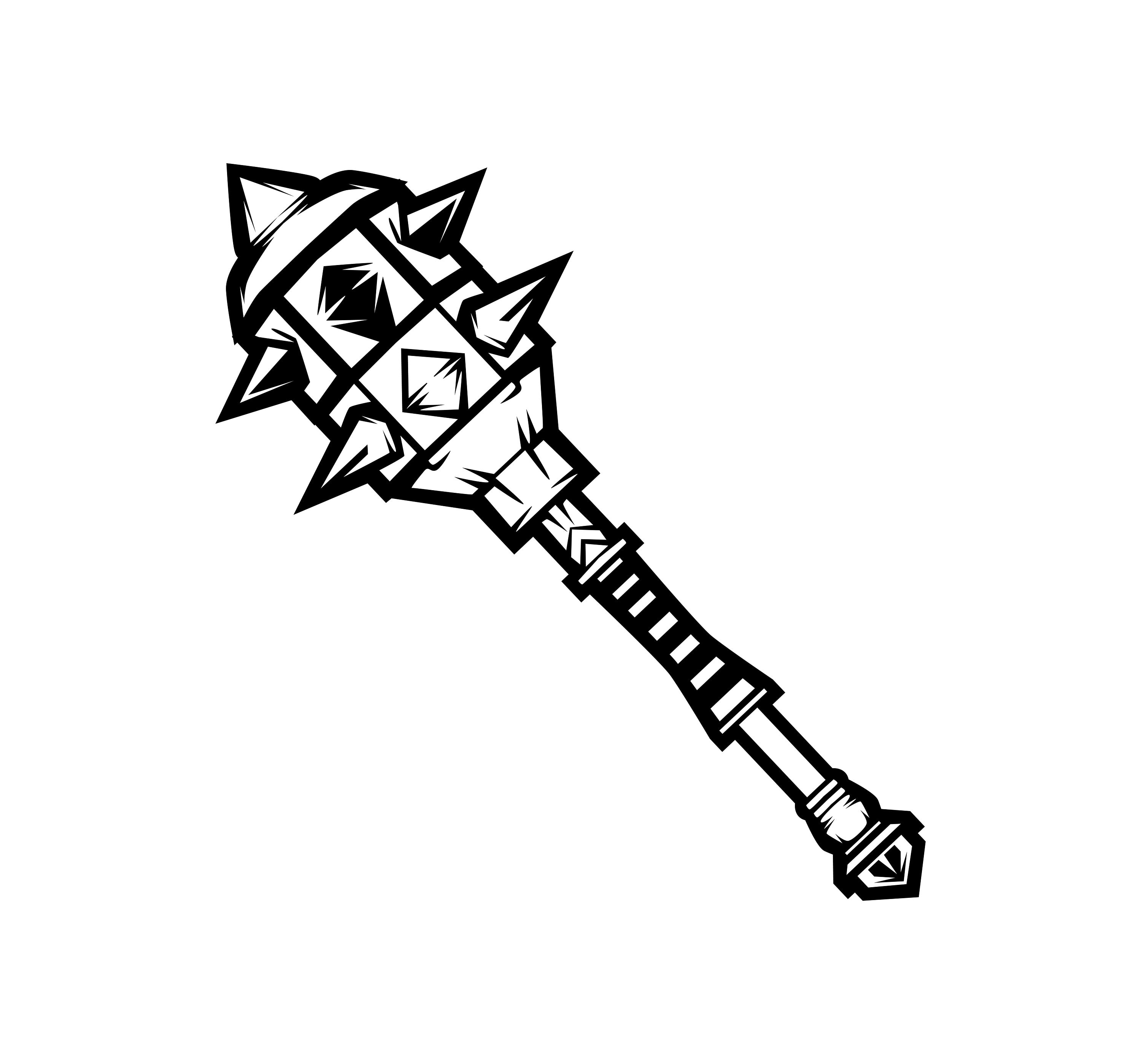 Mace Weapon Drawing