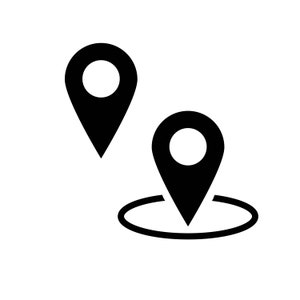 Location Icon SVG / SVG Cut File / Auto Aufkleber SVG / Sofort Download / Druckbare Vektor Clip Art / Silhouette & Cricut