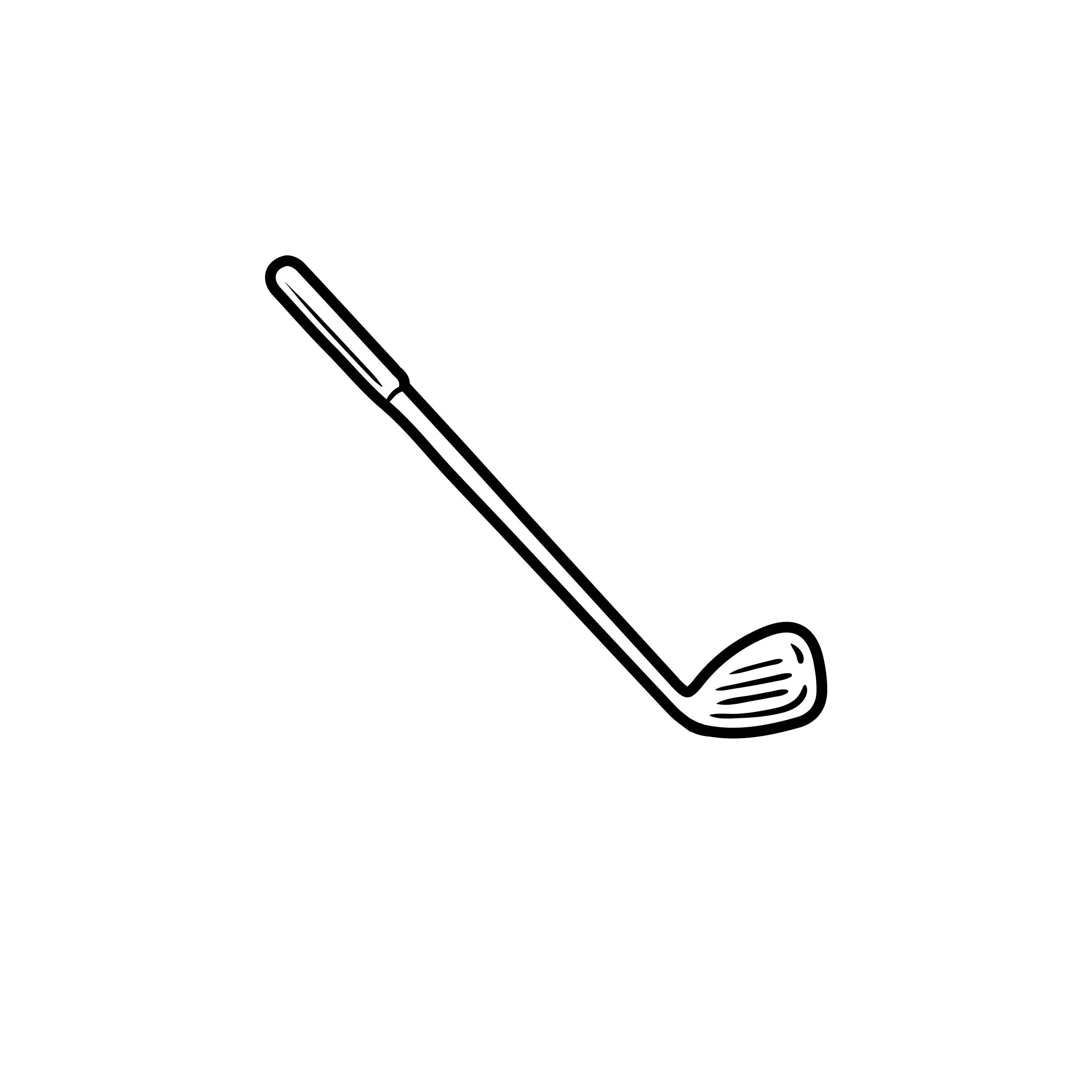 Golf Club SVG / SVG Cut File / Car Decal SVG / Instant Download / Printable vector clip art / Silhouette & Cricut / Black