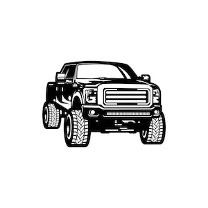 Pickup Truck 3 / Pickup Truck SVG / SVG Cut File / Car Decal SVG / Instant Download / Printable vector clip art / Silhouette & Cricut