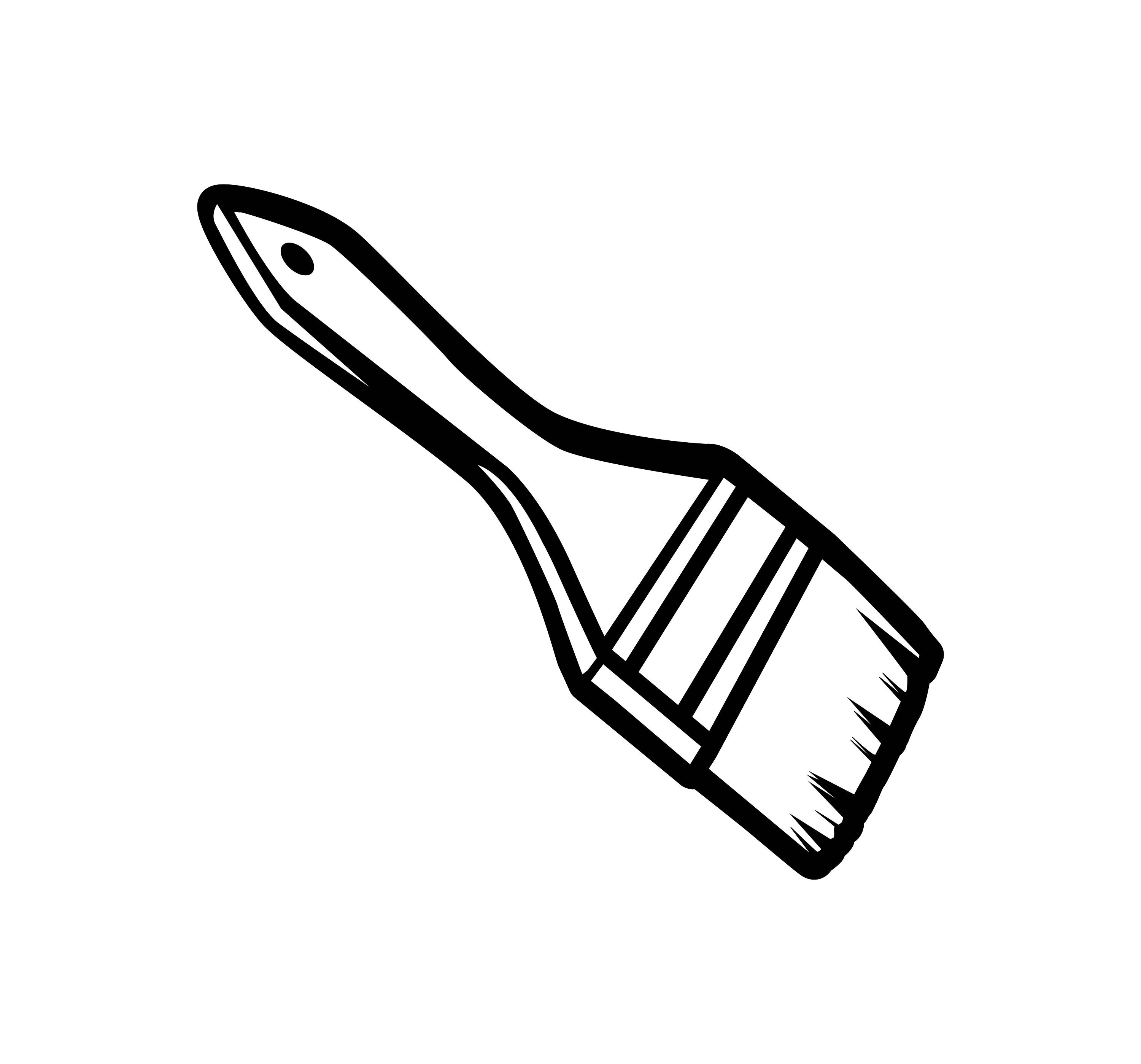 Paintbrush SVG / SVG Cut File / Car Decal SVG / Instant Etsy