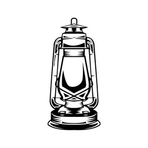 Lamp SVG / SVG Cut File / Car Decal SVG / Instant Download / Printable vector clip art / Silhouette & Cricut
