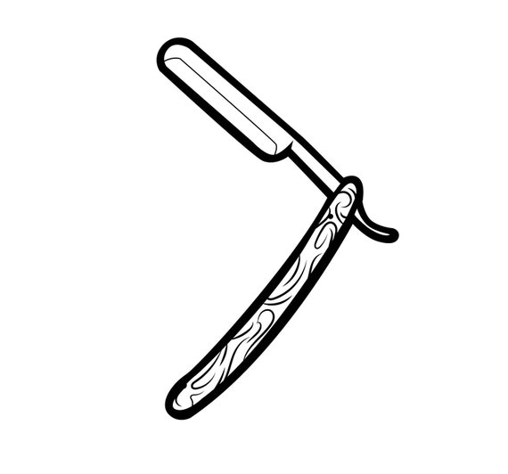 Straight Razor / Barber / Razor SVG / SVG Cut File / Car Decal - Etsy