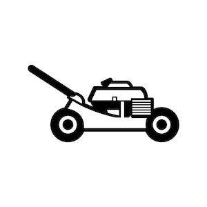 Lawn Mower 2 SVG / SVG Cut File / Car Decal SVG / Instant Download / Printable vector clip art / Silhouette & Cricut / Black