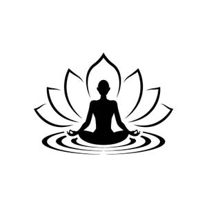 Yoga SVG / SVG Cut File / Car Decal SVG / Instant Download / Printable vector clip art / Silhouette & Cricut
