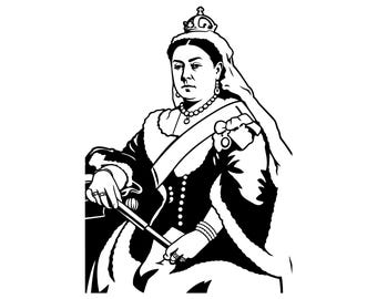 Queen Victoria (Canada) SVG / SVG Cut File / Car Decal SVG / Instant Download / Printable vector clip art / Silhouette & Cricut