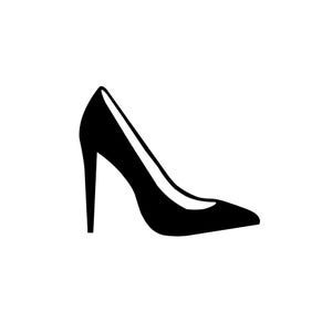 Stiletto SVG / SVG Cut File / Car Decal SVG / Instant Download / Printable vector clip art / Silhouette & Cricut / Black