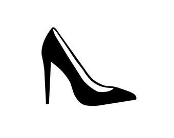 Stiletto SVG / SVG Cut File / Car Decal SVG / Instant Download / Printable vector clip art / Silhouette & Cricut / Black