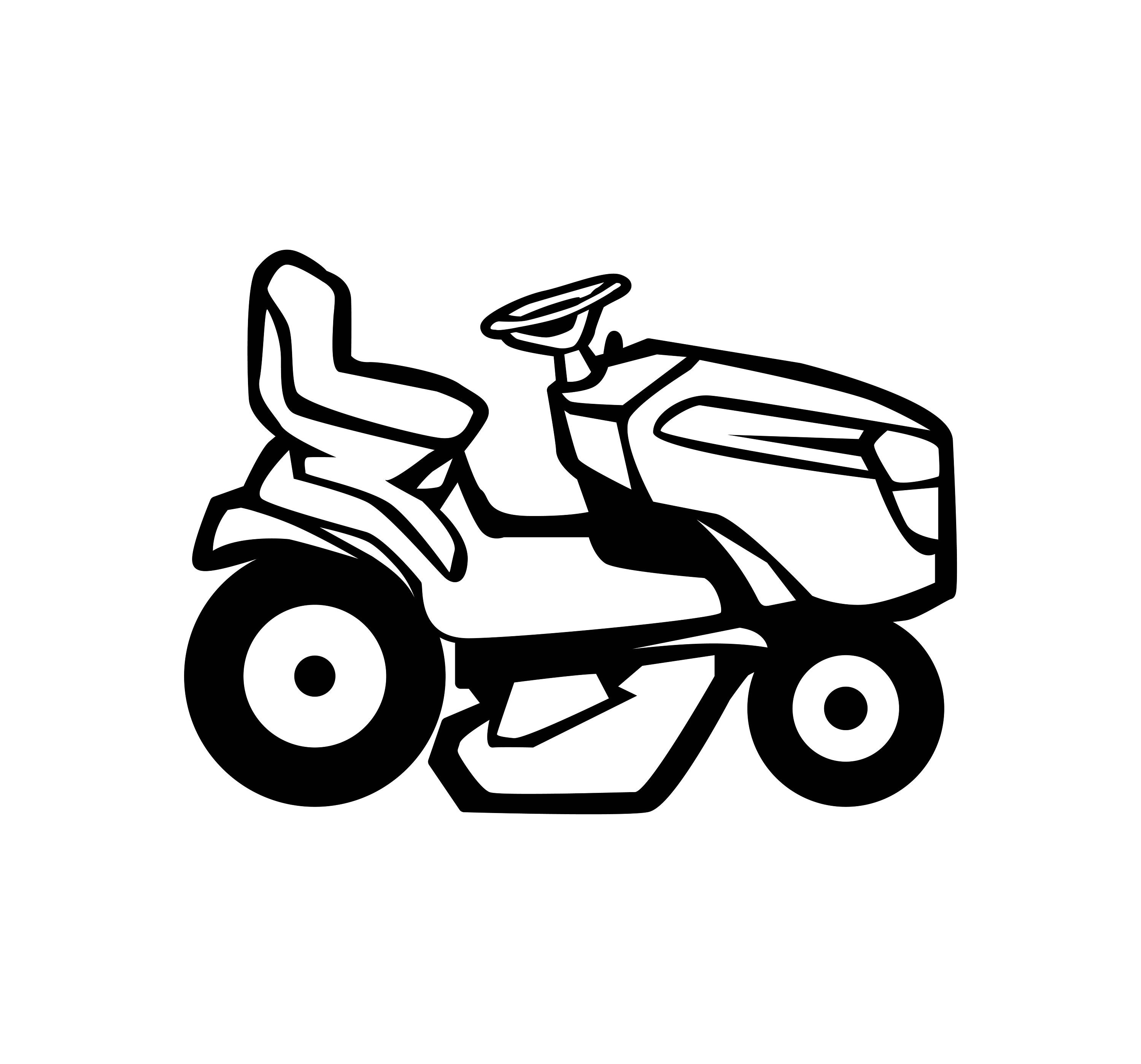 Lawn Mower SVG / SVG Cut File / Car Decal SVG / Instant Download