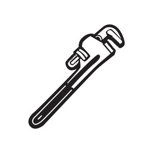 Plumbing Wrench SVG / SVG Cut File / Car Decal SVG / Instant Download / Printable vector clip art / Silhouette & Cricut