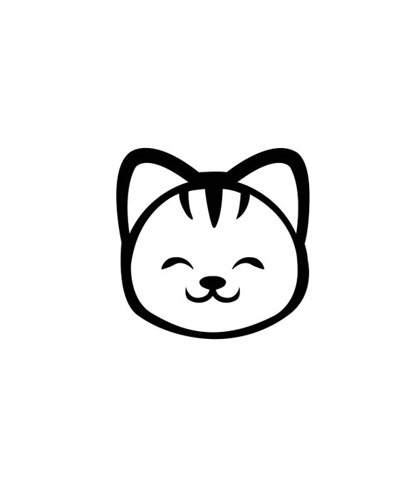 Schattige Kat Kitten SVG / SVG Cut File / Auto Sticker SVG ..., حجم الصورة 570x684