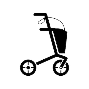 Wheelchair 2 SVG / SVG Cut File / Car Decal SVG / Instant Download / Printable vector clip art / Silhouette & Cricut
