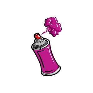 Peinture en aérosol SVG / fichier coupé SVG / sticker voiture SVG / téléchargement immédiat / clipart vectoriel imprimable / Silhouette & Cricut