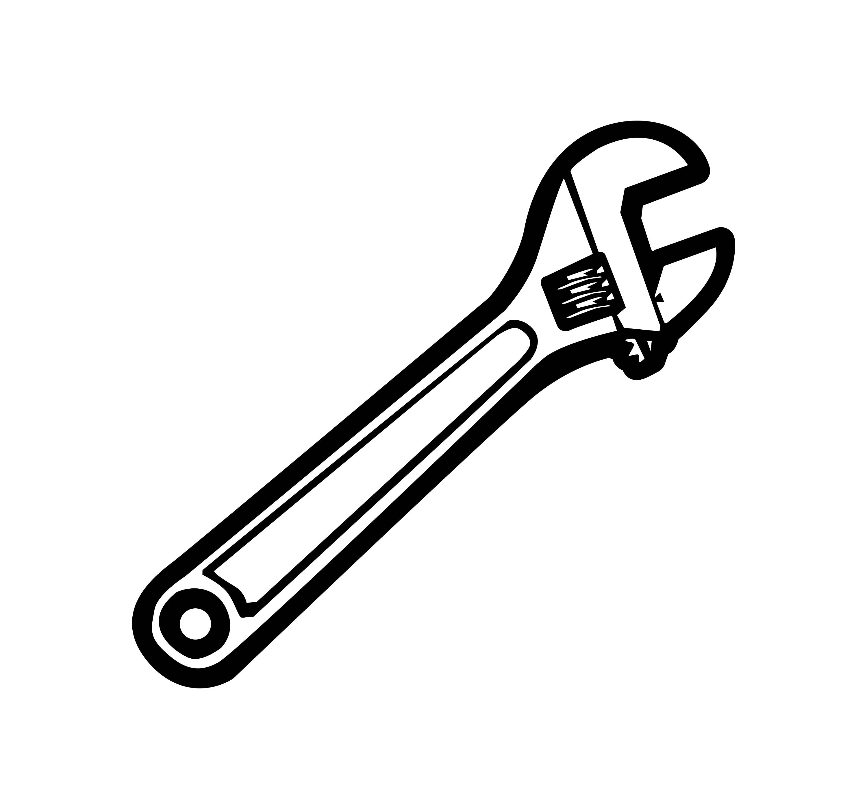 Monkey Wrench SVG, Adjustable Wrench PNG, Wrench Vector, Wrench Cut File,  Wrench Image for Cricut Silhouette Cut File, Print At Home