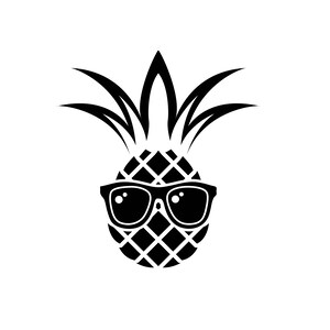 Pineapple Juice Summer Beach 4 SVG / SVG Cut File / Car Decal SVG / Instant Download / Printable vector clip art / Silhouette & Cricut