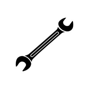 Wrench SVG / SVG Cut File / Car Decal SVG / Instant Download / Printable vector clip art / Silhouette & Cricut