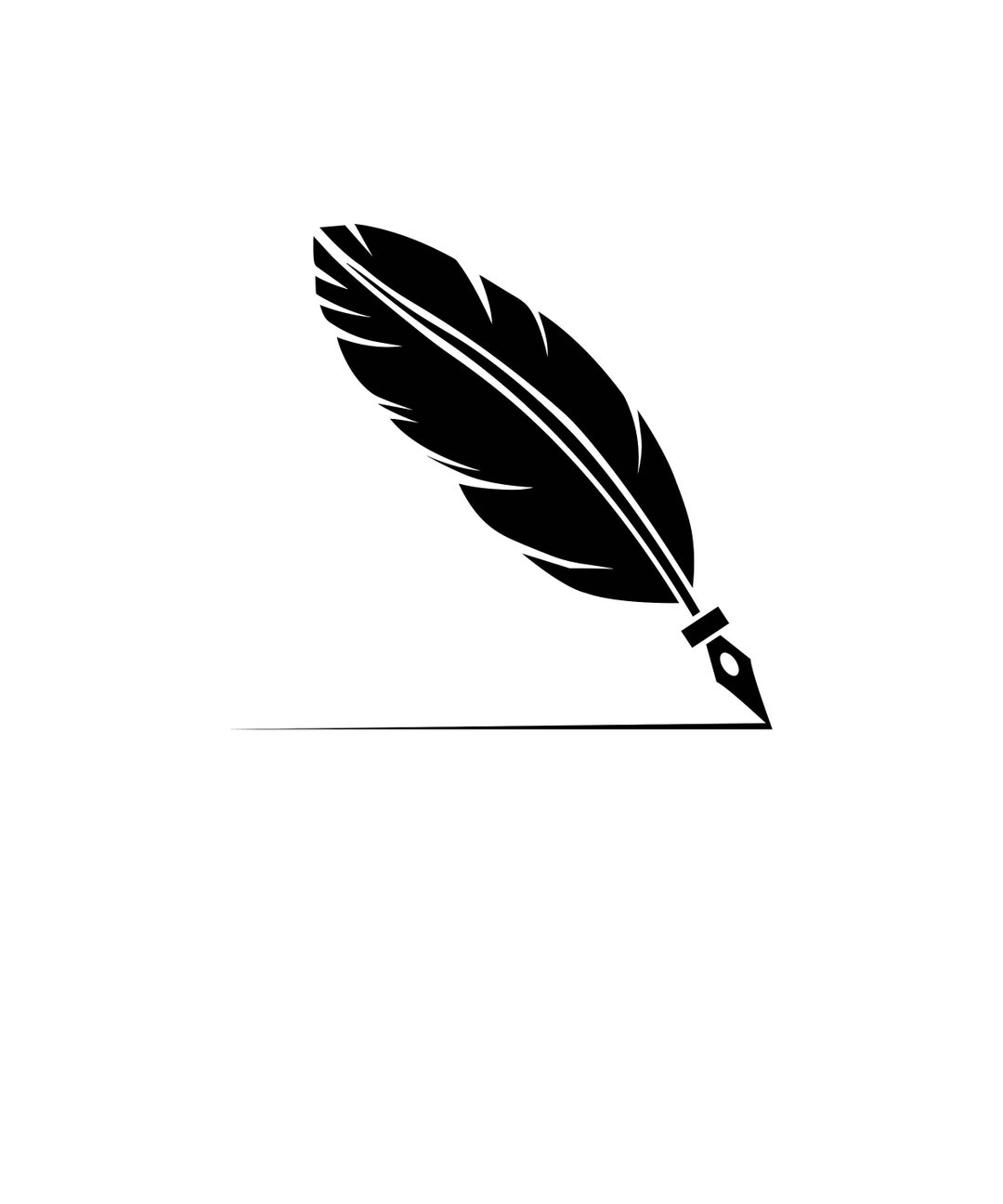 Quill SVG / SVG Cut File / Car Decal SVG / Instant Download / Printable