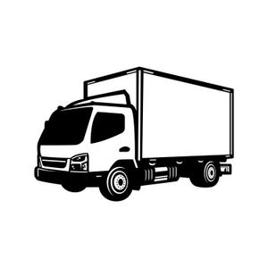Lieferwagen SVG / SVG Cut File / Auto Aufkleber SVG / Sofort Download / Druckbare Vektor Clip Art / Silhouette & Cricut