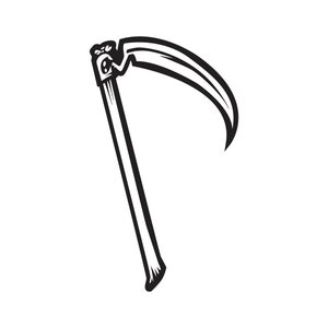 Scythe SVG / SVG Cut File / Car Decal SVG / Instant Download / Printable vector clip art / Silhouette & Cricut