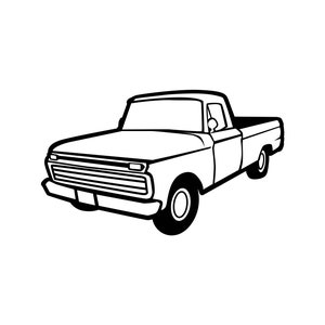 Pick up SVG / SVG Cut File / Car Decal SVG / Instant Download / Printable vector clip art / Silhouette & Cricut