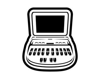 Stenograph Inverted SVG Cut File, Car Decal, Vector Clipart (Digital Download)