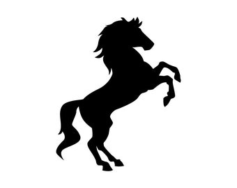 Horse 2 / Horse SVG / SVG Cut File / Car Decal SVG / Instant Download / Printable vector clip art / Silhouette & Cricut