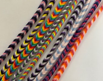 LGBTQ+ PRIDE Handmade Fishtail Adjustable Friendship Bracelet