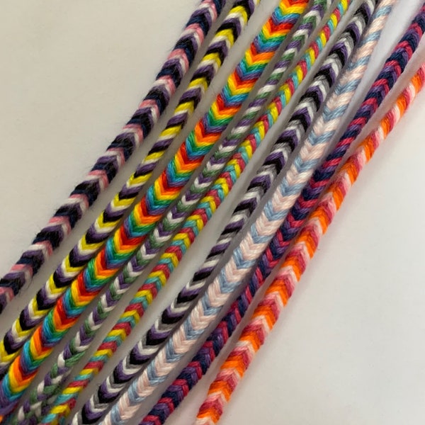 LGBTQ+ PRIDE Handmade Fishtail Adjustable Friendship Bracelet