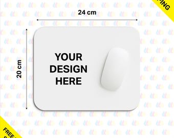 Alfombrillas de ratón personalizadas: personaliza tus propias alfombrillas de ratón de 24 cm x 20 cm con cualquier imagen, texto o diseño.