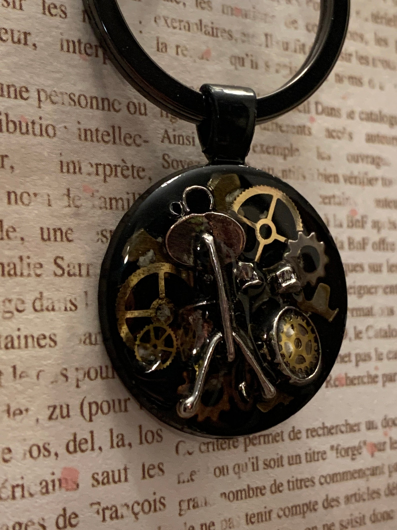 Steampunk Drum Set Keychain Etsy