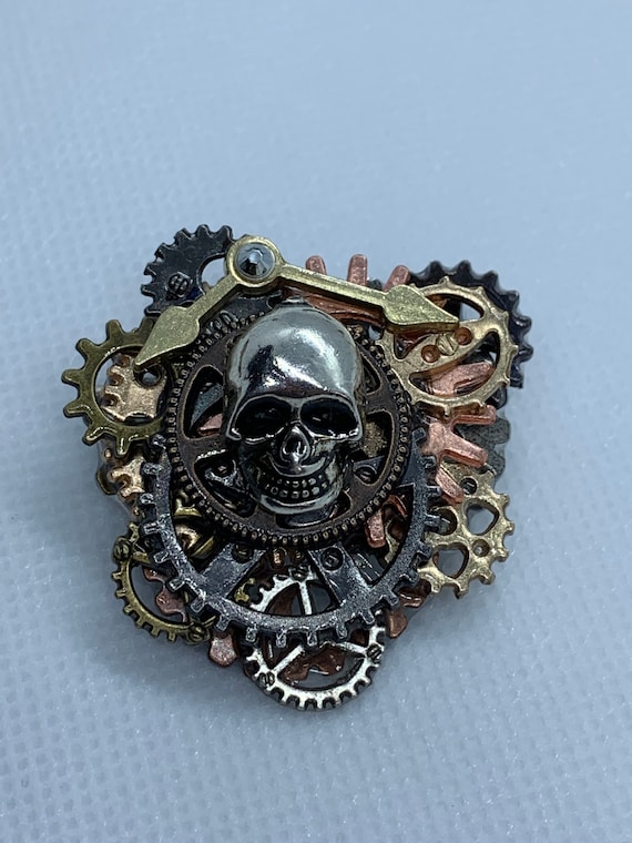 Pin, Anstecker "American Biker" Totenkopf - AmericanSuperStore - Amer