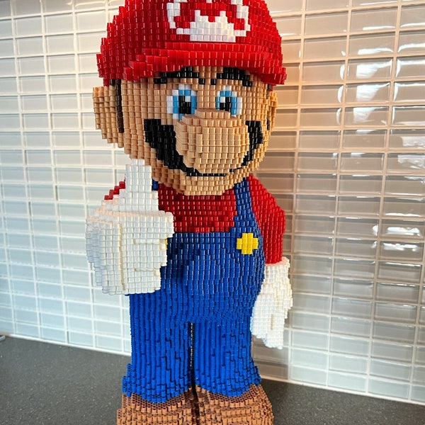 Mario 3D Perler Bead - Hama Bead Digital Pattern