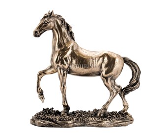 10" antique excellent old carved statue Tibet Silver Horse 25CM 10" antique excellent old carved statue Tibet Silver Horse 25CM
