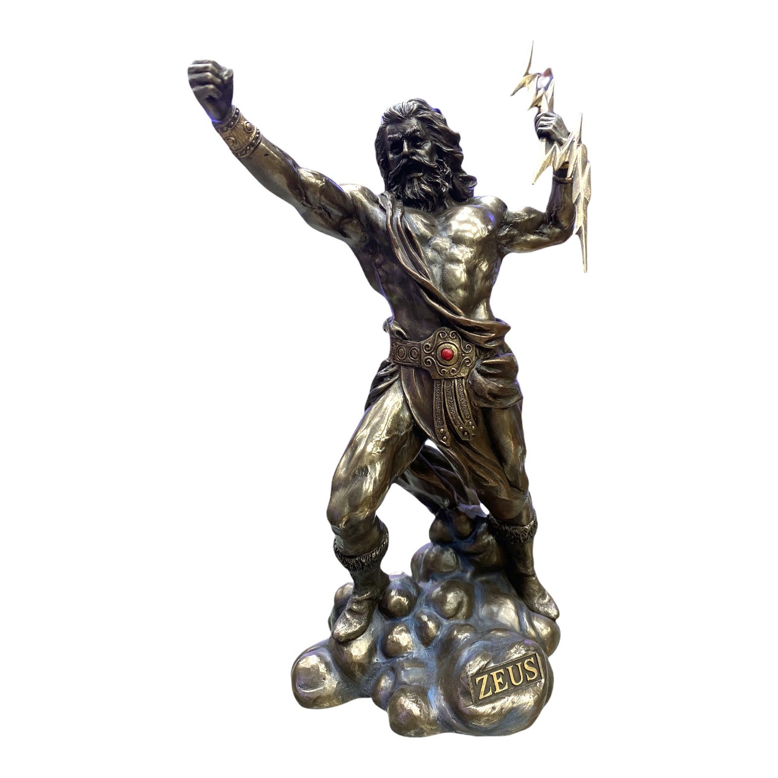 Zeus Zeus Sculpture Zeus Figurine Greek Mythology Etsy
