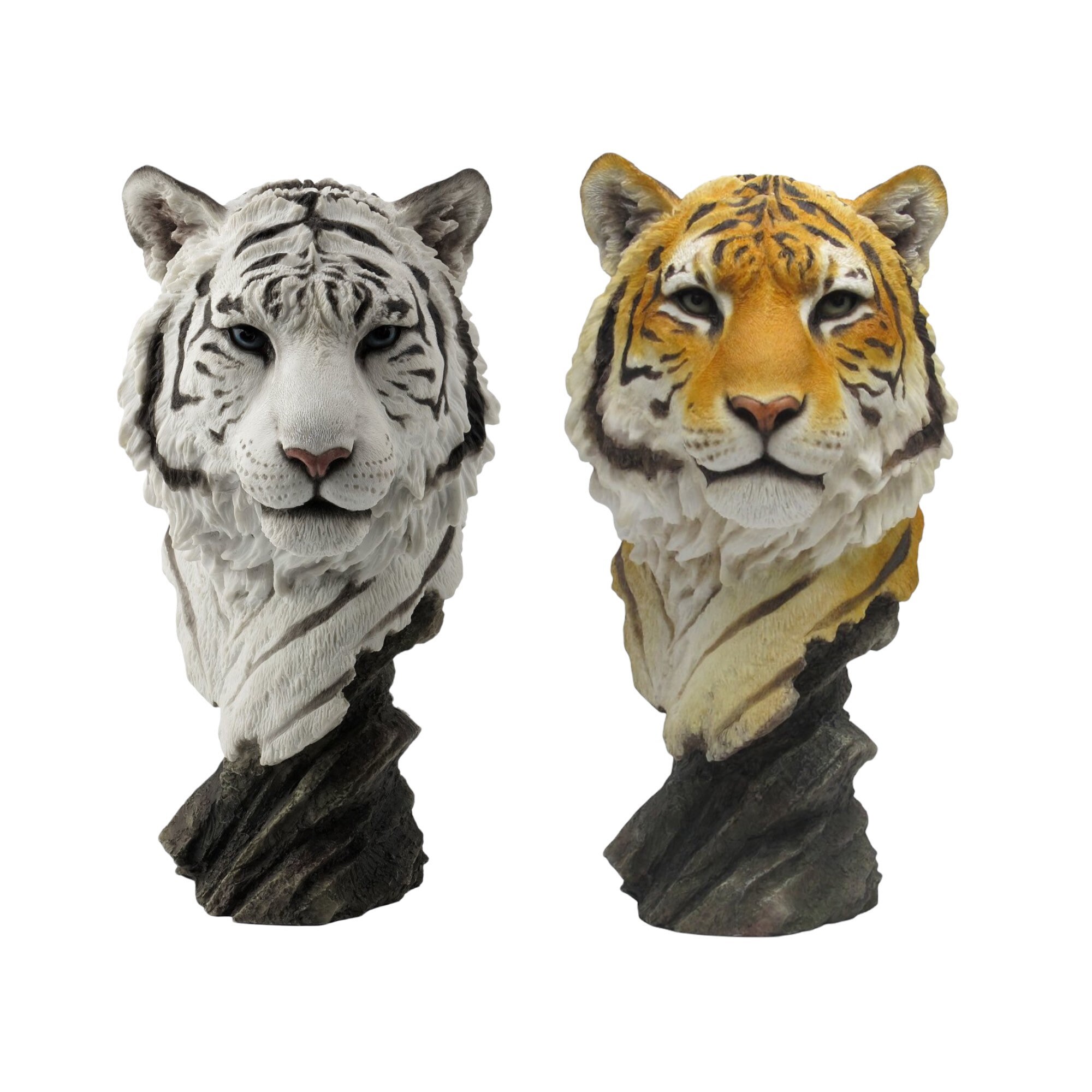 Tiger Head Bust Figurine King Tiger Statue Sculpture Animal Etsy