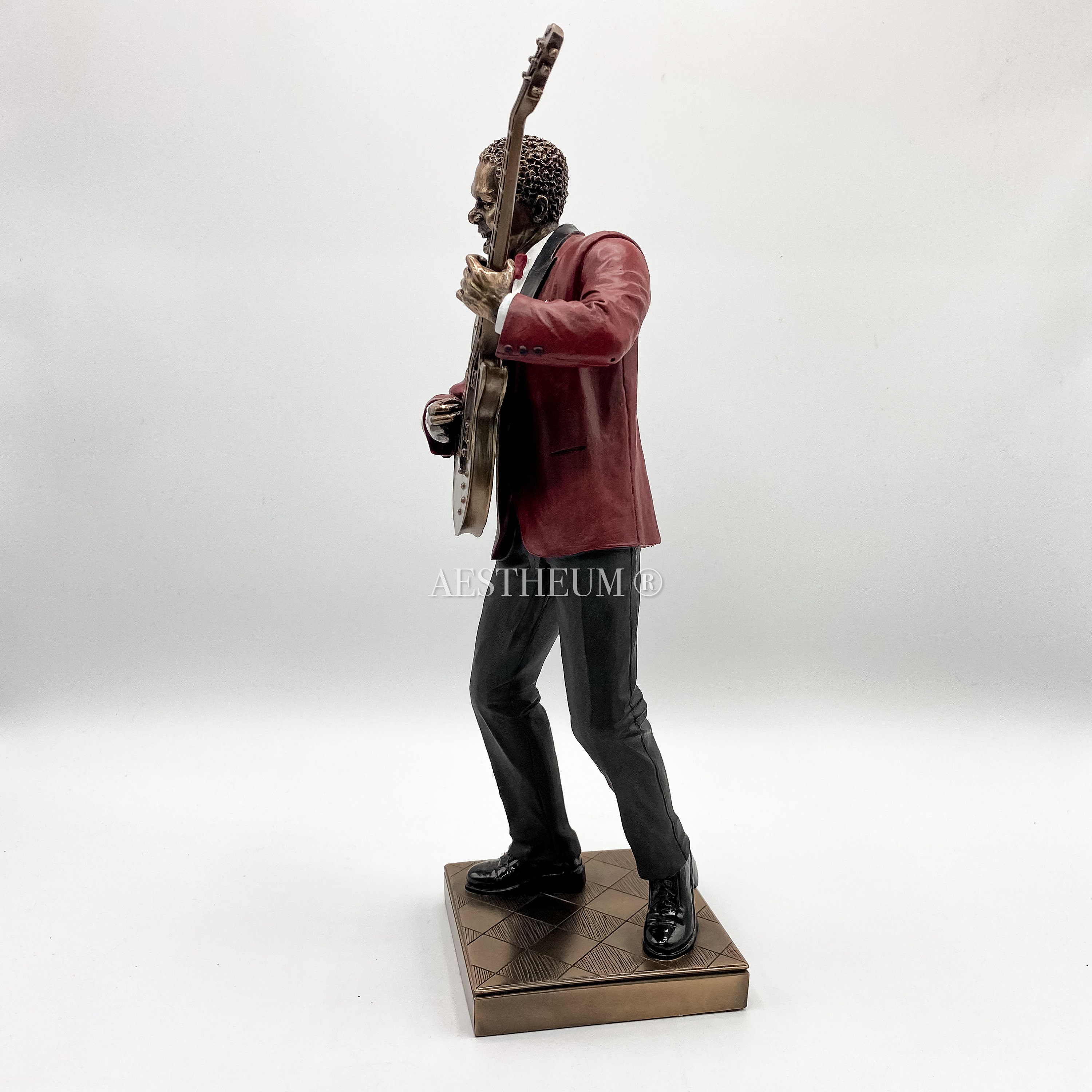 Guitar Player Statue Sculpture Jazz Band African American Etsy