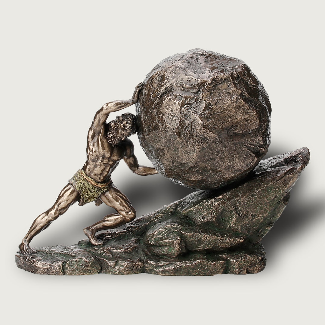 sisyphus statue sisyphus statue