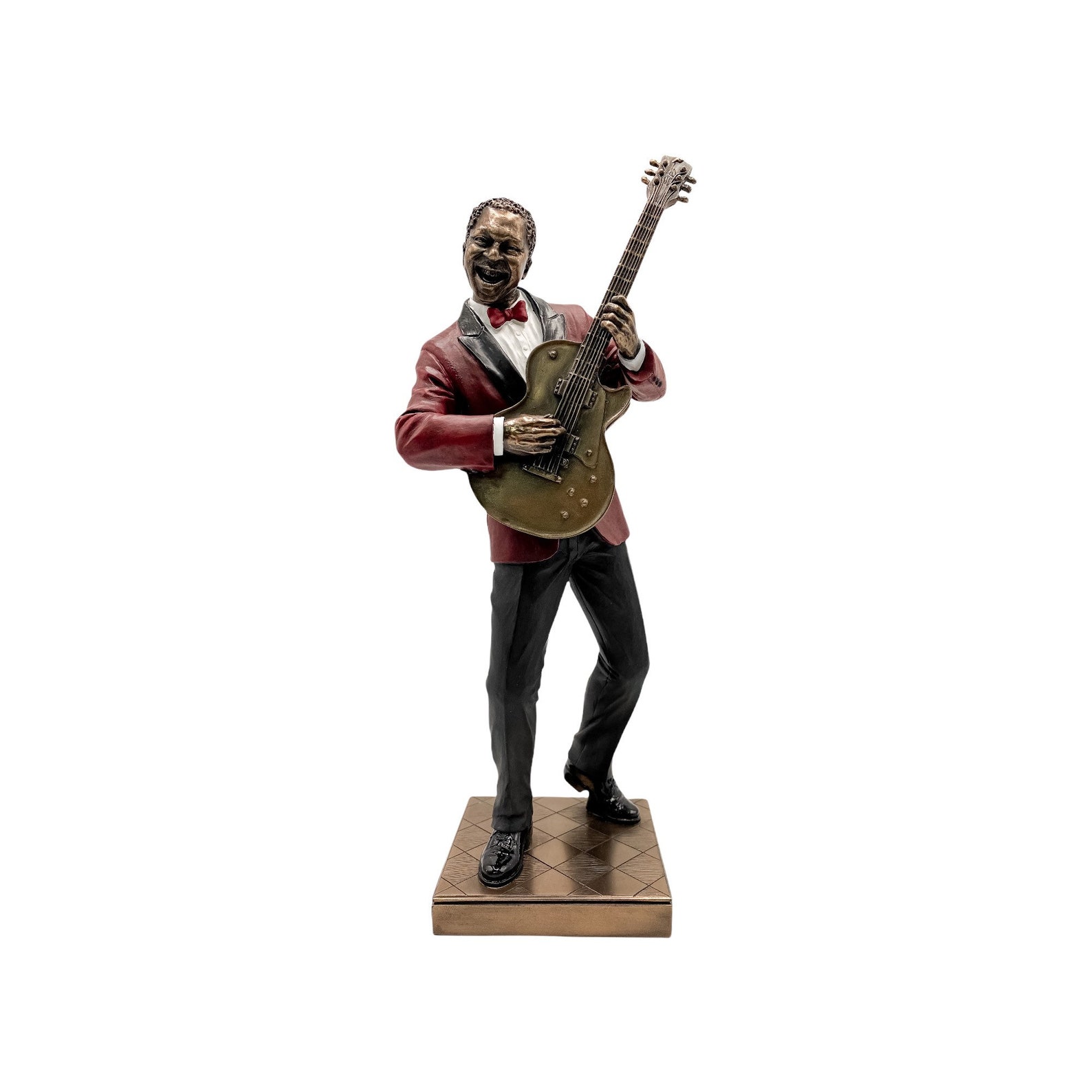Guitar Player Statue Sculpture Jazz Band African American Etsy