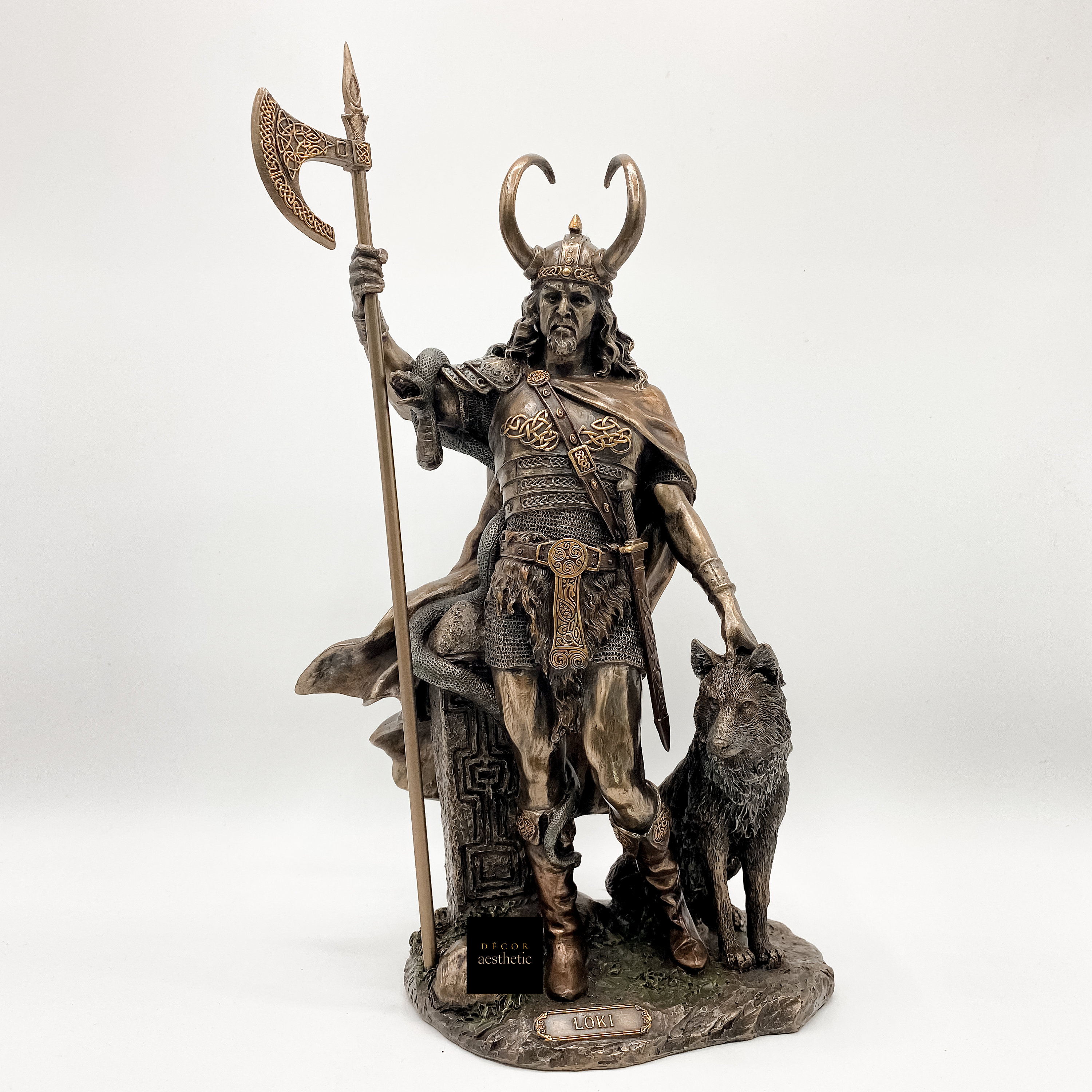 Loki Statue Loki Figurine God Viking Norse Pantheon Viking Pagan Asatru